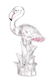 * A Swarovski Model of a Flamingo Height 6 inches.