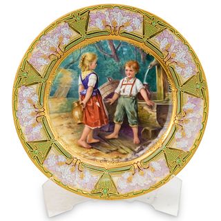 Antique Royal Vienna Porcelain Plate