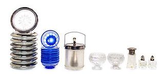 * A Collection of Cut Glass Articles Diameter of widest 3 1/2 inches.