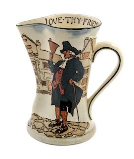* A Royal Doulton Ceramic Pitcher Height 8 7/8 inches.