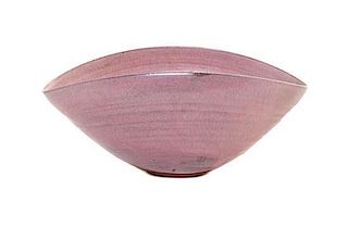 * Beatrice Wood, (American, 1893-1988), Pink bowl