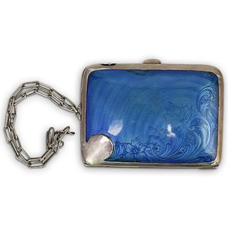 Sterling Silver and Enamel Coin Holder