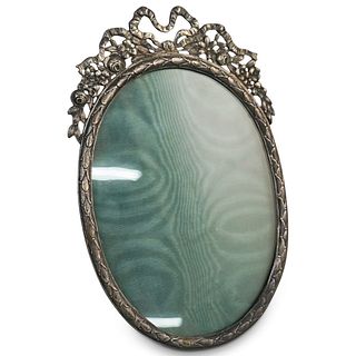 Antique Sterling Oval Picture Frame
