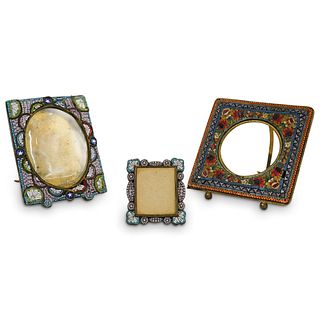 (3 pc) Antique Micro Mosaic Frames