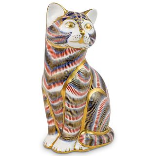 Royal Crown Derby Porcelain Cat