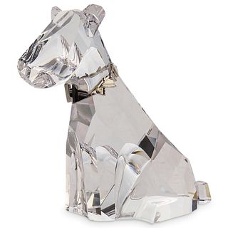 Swarovski " The Dog " Schnauzer Crystal Figurine
