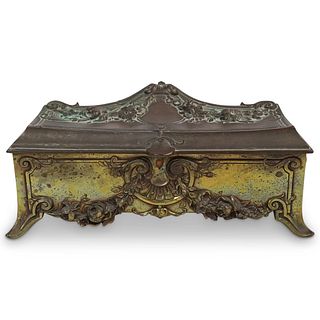 Antique Bronze Casket Box