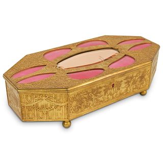 French Gilt Bronze Jewelry Box
