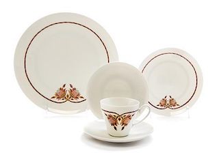 * A Rosenthal Porcelain Partial Dinner Service Diameter of dinner plates 9 3/4 inches.