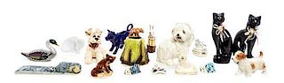 * A Collection of Animal Figures Height of tallest 8 1/2 inches.