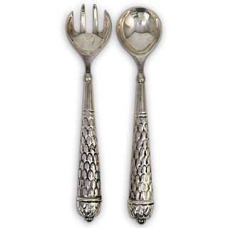 (2 Pc) Silver Plated Salad Serving Set