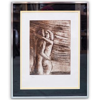 Henry Moore (1898-1986) "Nude Couple" Lithograph