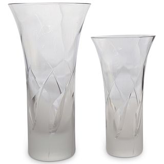(2 Pc) Rosenthal Studio Line Glass Vases