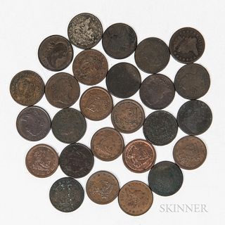 Group of Half Cents