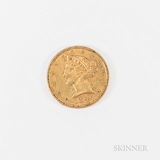 1847 $5 Liberty Head Gold Half Eagle