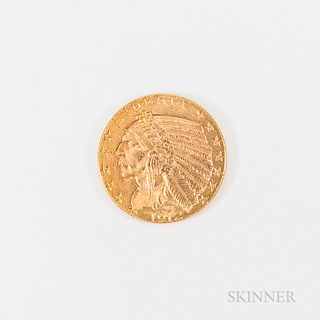 1912 $5 Indian Head Gold Half Eagle