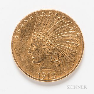 1913 $10 Indian Head Gold Coin