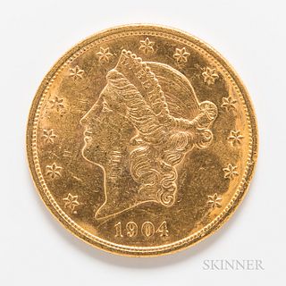 1904 $20 Liberty Head Gold Coin