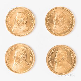 Four 1983 South African Gold Krugerrands