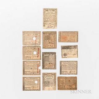 Twelve Colonial Notes