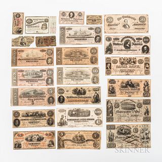 Small Group of Confederate and Obsolete Paper Money