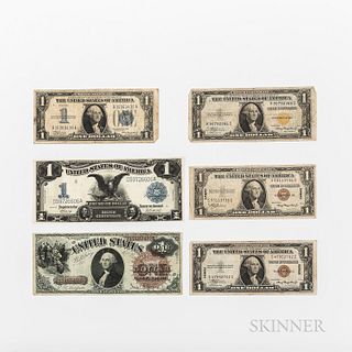 Six Pieces of American Currency