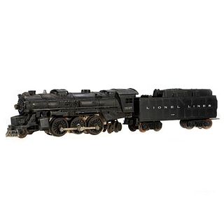 Lionel 2037 2-6-4 Locomotive, 6026W Tender - rust