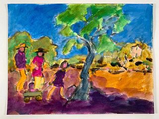 Algesa O'Sickey Watercolor, A Summer Outing