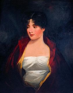 Manner of Henry Raeburn Oil, Portrait of a Young Beauty