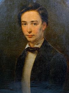 19thc. British School, Portrait of a Young Man