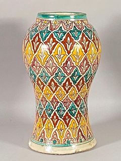 Moroccan Glazed Pottery Vase