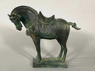 Chinese Bronze Tang Style Horse