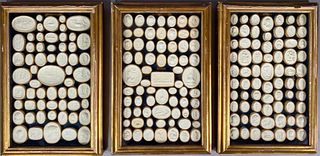 Plaster Intaglio Collections After Giovanni and Luigi Pichler