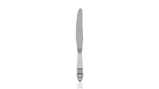 Vintage Georg Jensen Sterling Silver Acorn Large Dinner Knife #003
