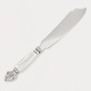 Georg Jensen Acanthus Cake Knife #196 Old Type Blade