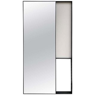 Full Length Mirror in Solid Steel Frame w/ Aged Patina