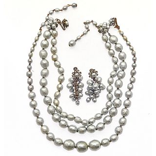Group of Miriam Haskell Faux Pearl Jewelry