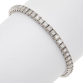 Diamond, 14k White Gold Bracelet