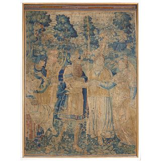 French Baroque Tapestry Fragment