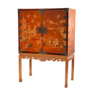 Chinoiserie Chest on Stand 