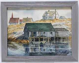 Ron Brake New England Coastal WC Painting