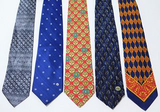 5PC Gianni Versace Assorted Silk Neckties