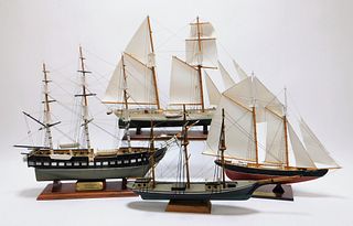 4PC Piel Craftsmen & Down East Ship Models