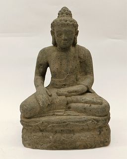 Chinese Carved Stone Buddha Statue
