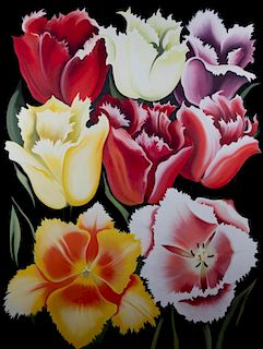 Lowell Nesbitt  'Eight Tulips'