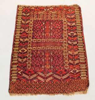 Tekke Bokhara Red Geometric Carpet