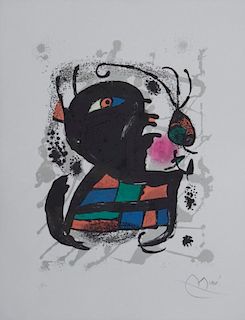 Joan Miró  'Lithograph III, Plate 6 (Maeght 1117)'