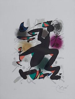 Joan Miró  'Lithograph III, Plate 4 (Maeght 1116)'