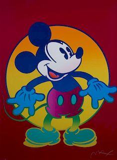 Peter Max  'Mickey Mouse and Mini Mouse'
