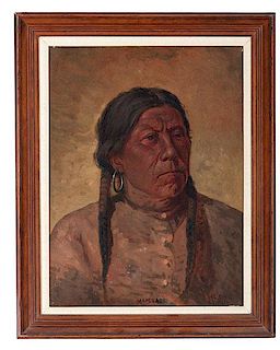 Charles Craig (American, 1846-1931) Oil on Canvas 